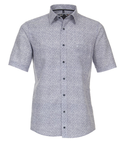 Casa Moda - Short Sleeve Shirt - Linen/Cotton Mix - Casual Fit - Short Style - 934044900 Clearance