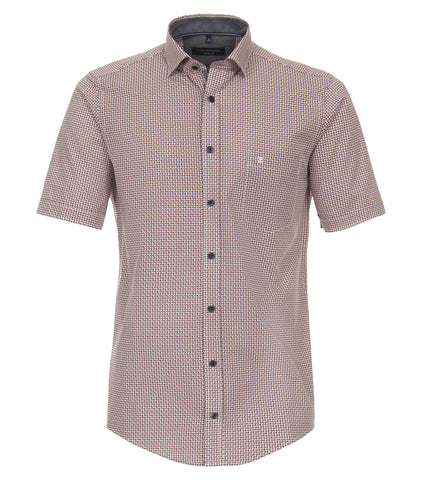 Casa Moda - Short Sleeve Cotton Shirt - Casual Fit - Sport Style - 934047900