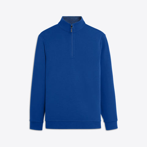 Bugatchi - Reversible Long Sleeve - Quarter Zip Mock Neck Pullover - Cotton Blend - AF2407K50 Clearance