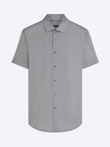 Bugatchi - Short Sleeve Modern Fit Shirt - OOOHCotton Tech - 8 way Stretch - BF9031F40