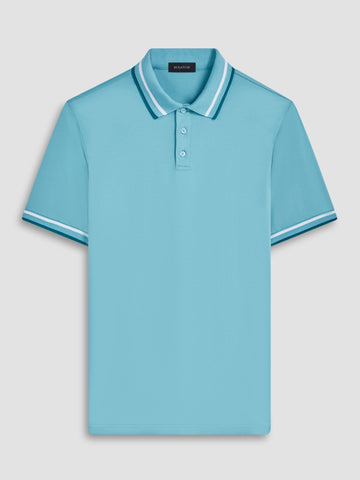 Bugatchi - Tipped Solid Polo Shirt - 100% Pima Cotton - Modern Fit - DF2050F12