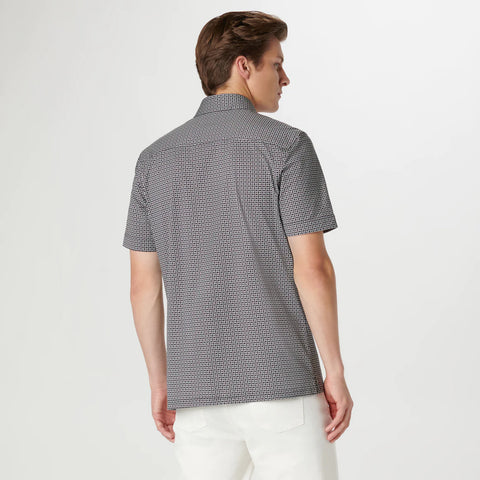 Bugatchi - Miles Short Sleeve Modern Fit Shirt - OOOHCotton Tech - 8 way Stretch - DF9002F41