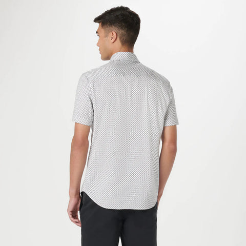 Bugatchi - Miles Short Sleeve Modern Fit Shirt - OOOHCotton Tech - 8 way Stretch - DF9008F40