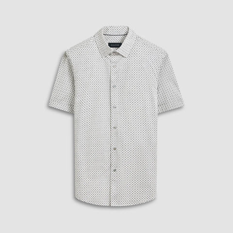 Bugatchi - Miles Short Sleeve Modern Fit Shirt - OOOHCotton Tech - 8 way Stretch - DF9008F40