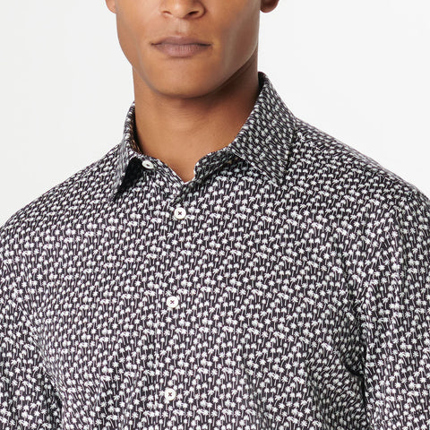 Bugatchi - Miles Short Sleeve Modern Fit Shirt - OOOHCotton Tech - 8 way Stretch - DF9014F40