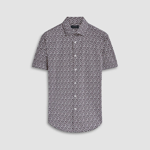 Bugatchi - Miles Short Sleeve Modern Fit Shirt - OOOHCotton Tech - 8 way Stretch - DF9014F40