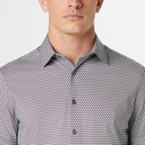 Bugatchi - Miles Short Sleeve Modern Fit Shirt - OOOHCotton Tech - 8 way Stretch - DF9015F40