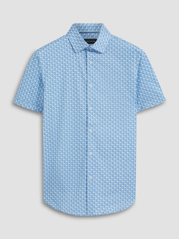 Bugatchi - Miles Short Sleeve Modern Fit Shirt - OOOHCotton Tech - 8 way Stretch - DF9119F40