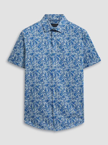 Bugatchi - Miles Short Sleeve Modern Fit Shirt - OOOHCotton Tech - 8 way Stretch - DF9384F40