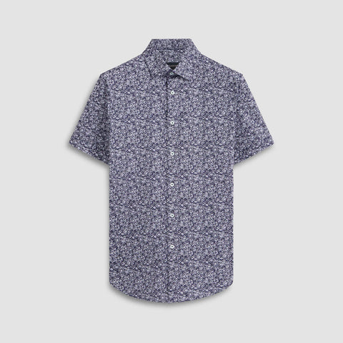 Bugatchi - Miles Short Sleeve Modern Fit Shirt - OOOHCotton Tech - 8 way Stretch - DF9427F40