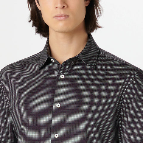 Bugatchi - Miles Short Sleeve Modern Fit Shirt - OOOHCotton Tech - 8 way Stretch - DF9516F40