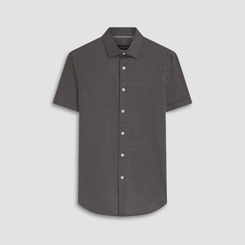 Bugatchi - Miles Short Sleeve Modern Fit Shirt - OOOHCotton Tech - 8 way Stretch - DF9516F40