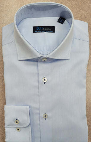 BLU - Long Sleeve Shirt - Non Iron 100% Cotton - Shaped Fit  - G2347103