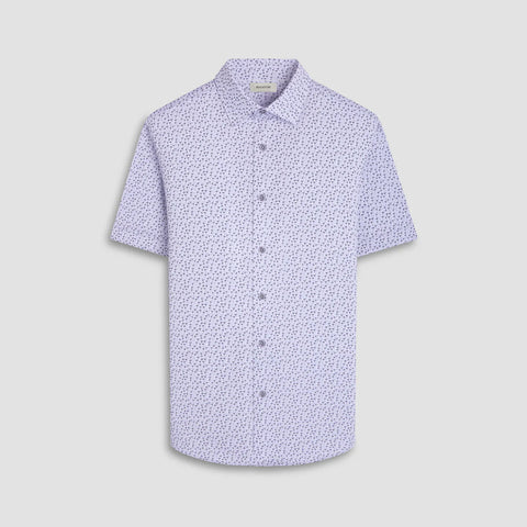 Bugatchi - Miles Jack Russel Short Sleeve Modern Fit Shirt - OOOHCotton Tech - 8 way Stretch - GF9022F40