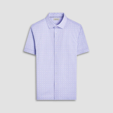 Bugatchi - Miles Short Sleeve Modern Fit Shirt - OOOHCotton Tech - 8 way Stretch - GF9072F41