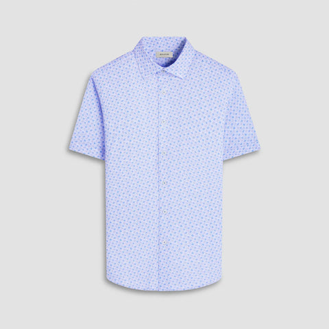 Bugatchi - Miles Short Sleeve Modern Fit Shirt - OOOHCotton Tech - 8 way Stretch - GF9104F40
