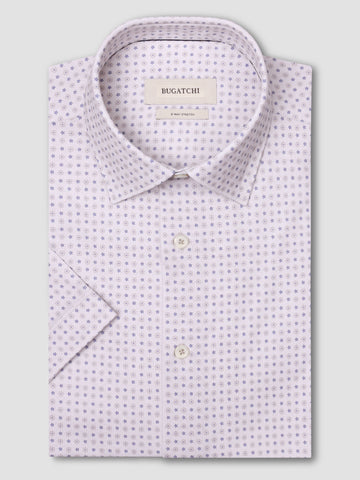 Bugatchi - Miles Short Sleeve Modern Fit Shirt - OOOHCotton Tech - 8 way Stretch - GF9107F40