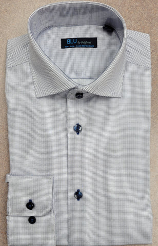 BLU - Long Sleeve Shirt - Non Iron 100% Cotton - Shaped Fit  - G-2352155