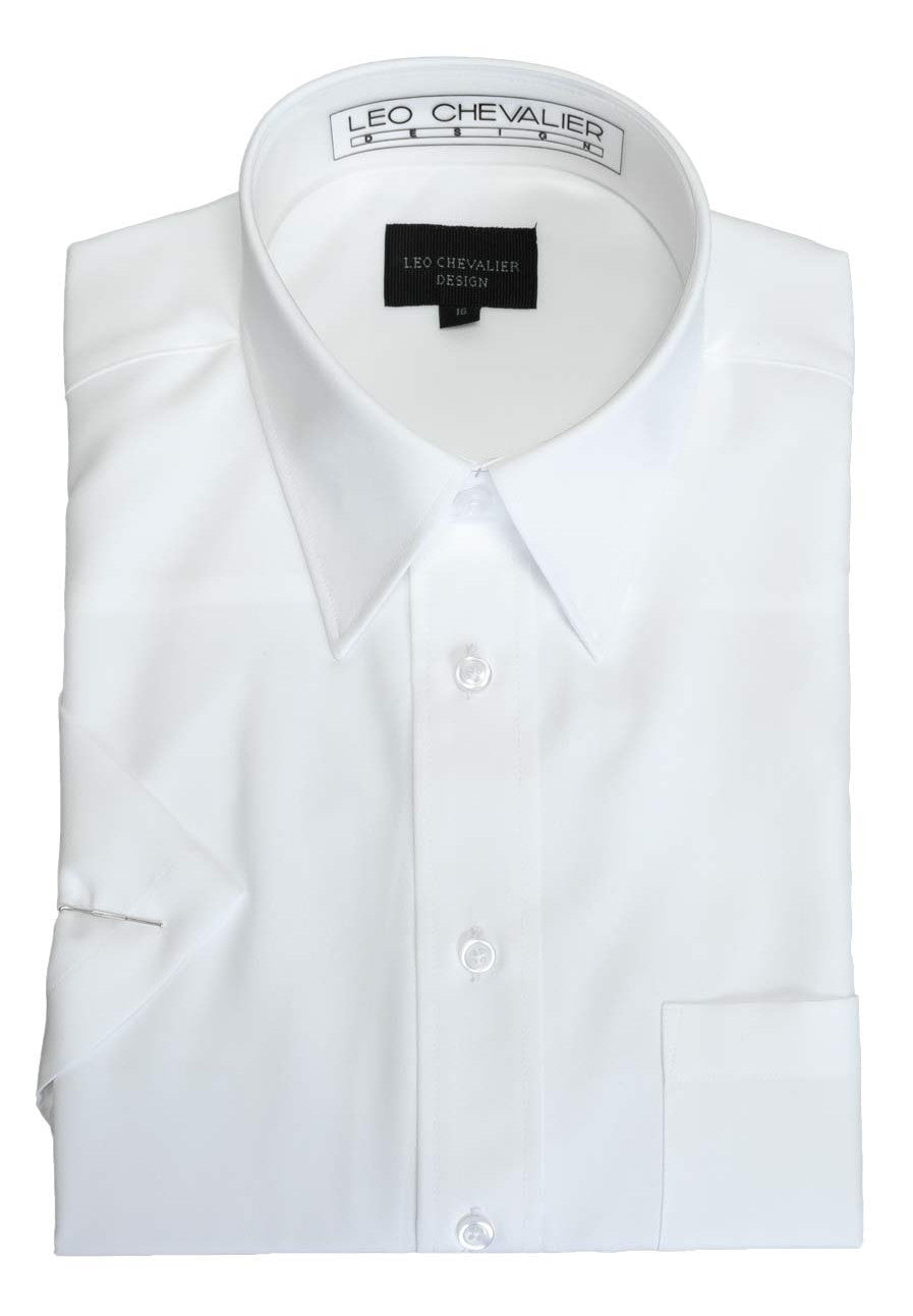 Leo Chevalier - Short Sleeve Shirt - Micro Polyester - Non Iron - 2250 ...