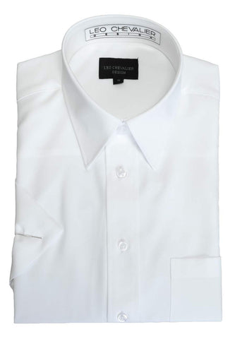 Leo Chevalier - Short Sleeve Shirt - Micro Polyester - Non Iron - 225056