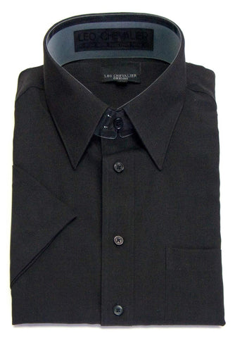 Leo Chevalier - Short Sleeve Shirt - Micro Polyester - Non Iron - 225056