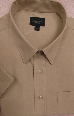 Leo Chevalier - Short Sleeve Shirt - Micro Polyester - Non Iron - 225056 - 2