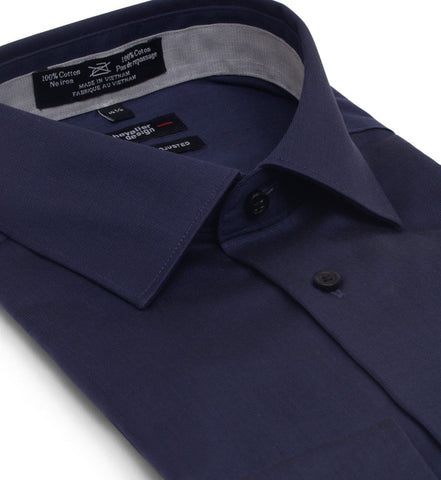 Leo Chevalier - Long Sleeve - Modern Fit - Textured Dress Shirts -100% Cotton - Non Iron -  Available in 11 Colours - 225161
