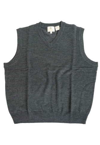 Viyella - Merino Wool - V-Neck Knit Vest - 255613-2