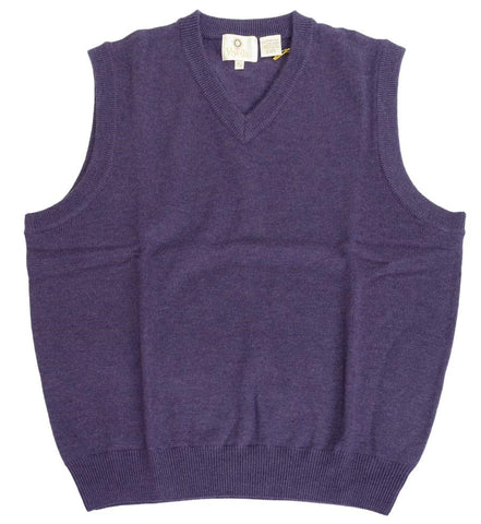 Viyella - Merino Wool - V-Neck Knit Vest - 255613-4