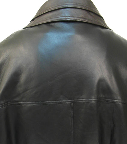 Regency by LaMarque - Double Collar Bomber Leather Jacket - 2655119ZO Clearance