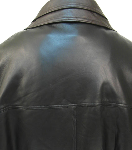 Regency by LaMarque - Double Collar Bomber Leather Jacket - 2655119ZO