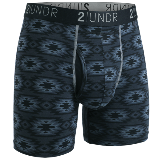 Swing Shift Boxer Brief - Grey/Blue – 2UNDR