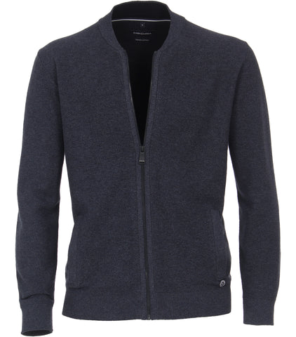 Casa Moda - Full Zip Cardigan with pockets - Cotton/Poly - Available in 5 Colours - 413706000