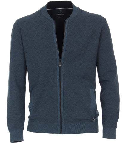 Casa Moda - Full Zip Cardigan with pockets - Cotton/Poly - Available in 5 Colours - 413706000