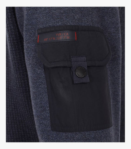 Casa Moda - Full Zip Textured Heavier Cardigan - Indoor/Outdoor -Cotton/Poly - 423914300