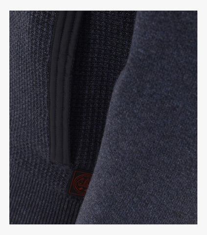 Casa Moda - Full Zip Textured Heavier Cardigan - Indoor/Outdoor -Cotton/Poly - 423914300