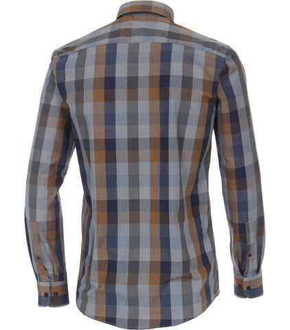 Casa Moda - Long Sleeve Cotton Shirt - Casual Fit - Big and Tall - 423919002