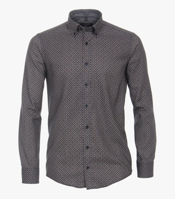 Casa Moda Long Sleeve Cotton Shirt Casual Fit Big and Tall 423 BrownsMenswear