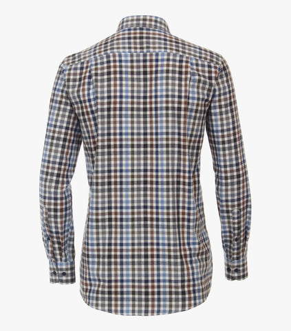 Casa Moda - Long Sleeve Cotton Shirt - Cashmere Feeling - Comfort Fit - 423949200