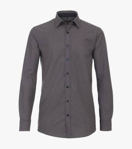 Casa Moda - Long Sleeve Cotton Shirt - Comfort Fit - 423949500