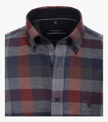 Casa Moda - Long Sleeve Cotton Shirt - Comfort Fit - 423954100 Clearance