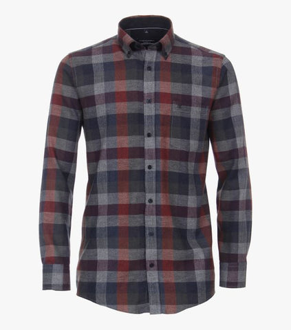 Casa Moda - Long Sleeve Cotton Shirt - Comfort Fit - 423954100 Clearance