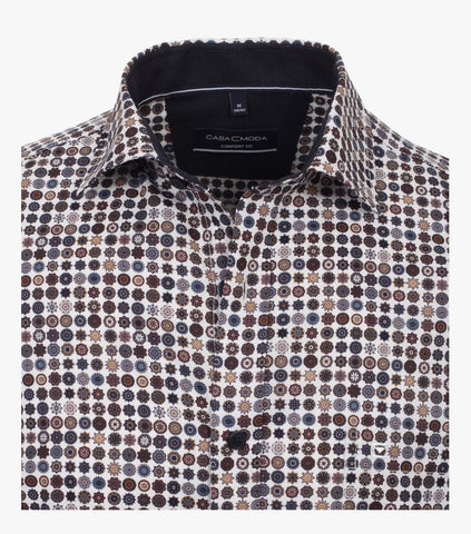 Casa Moda - Long Sleeve Shirt - 100% Cotton - Comfort Fit - 423954700