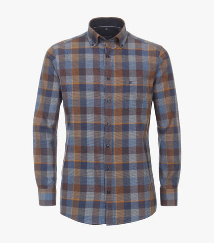 Casa Moda - Long Sleeve Cotton Shirt - Comfort Fit - 423954800