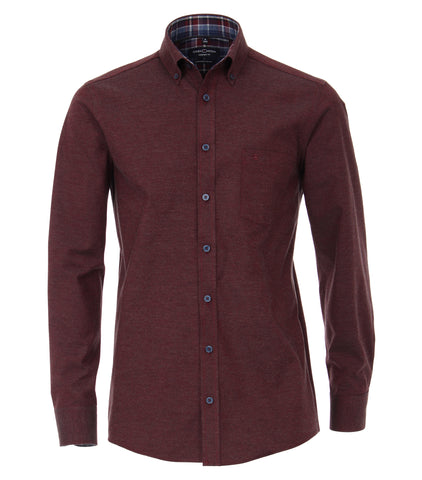 Casa Moda - Long Sleeve Shirt - Cashmere Feeling - Comfort Fit - 493271800 - Clearance