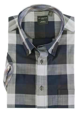 Leo Chevalier - Short Sleeve Shirt - 100% cotton Non Iron  522372 - Clearance