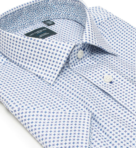 Leo Chevalier - Short Sleeve Shirt - Casual Fit - 100% Cotton Non-iron - 524356 Clearance