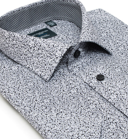 Leo Chevalier - Short Sleeve Shirt - Casual Fit - Tall Sizing - 100% Cotton Non-iron - 524362/QT Clearance