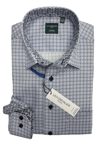 Leo Chevalier - Long Sleeve Shirt - Casual Fit - 100% Cotton Non-iron - 529450