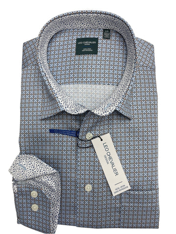 Leo Chevalier - Long Sleeve Shirt - Casual Fit - 100% Cotton Non-iron - 529464